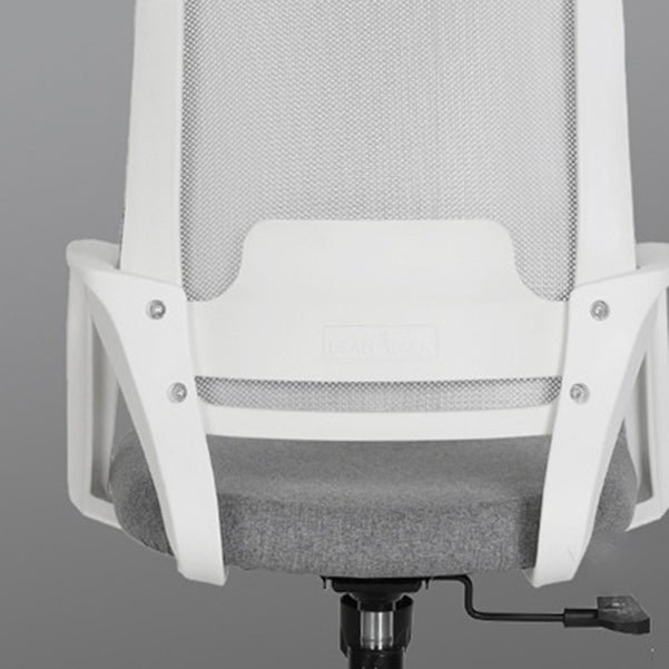 Silla de computadora moderna silla de reposapié fija silla de escritorio de nylon con ruedas