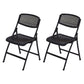 Modern Low Back Office Chair Plastic Armless Upholstered Office Chair Black 2 Piece Set Clearhalo 'furn' 'furn_office_chair' 'Furniture' 'Office Chairs' 'Office Furniture' 'office_chair' 5839872
