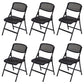 Modern Low Back Office Chair Plastic Armless Upholstered Office Chair Black 6 Piece Set Clearhalo 'furn' 'furn_office_chair' 'Furniture' 'Office Chairs' 'Office Furniture' 'office_chair' 5839875