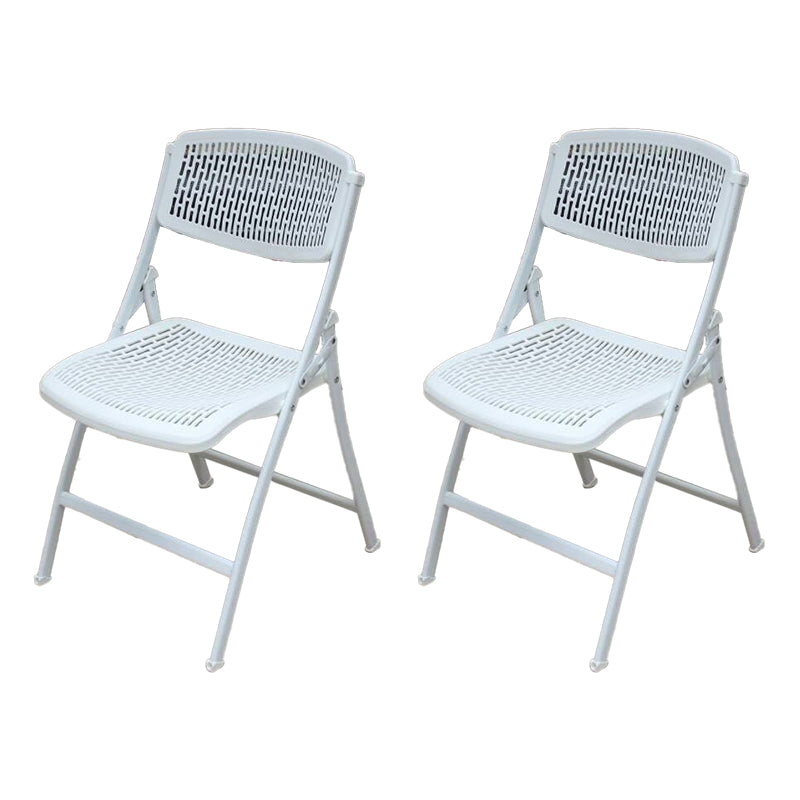 Modern Low Back Office Chair Plastic Armless Upholstered Office Chair White 2 Piece Set Clearhalo 'furn' 'furn_office_chair' 'Furniture' 'Office Chairs' 'Office Furniture' 'office_chair' 5839888