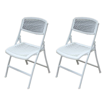 Modern Low Back Office Chair Plastic Armless Upholstered Office Chair White 2 Piece Set Clearhalo 'furn' 'furn_office_chair' 'Furniture' 'Office Chairs' 'Office Furniture' 'office_chair' 5839888