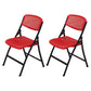Modern Low Back Office Chair Plastic Armless Upholstered Office Chair Red 2 Piece Set Clearhalo 'furn' 'furn_office_chair' 'Furniture' 'Office Chairs' 'Office Furniture' 'office_chair' 5839896