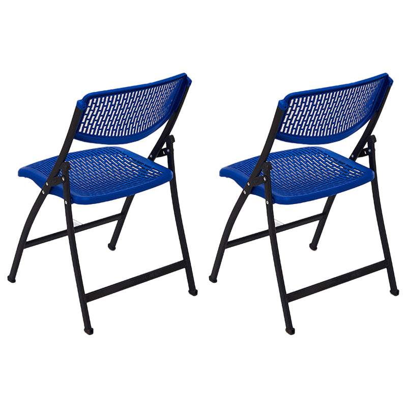 Modern Low Back Office Chair Plastic Armless Upholstered Office Chair Blue 2 Piece Set Clearhalo 'furn' 'furn_office_chair' 'Furniture' 'Office Chairs' 'Office Furniture' 'office_chair' 5839900