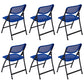 Modern Low Back Office Chair Plastic Armless Upholstered Office Chair Blue 6 Piece Set Clearhalo 'furn' 'furn_office_chair' 'Furniture' 'Office Chairs' 'Office Furniture' 'office_chair' 5839902