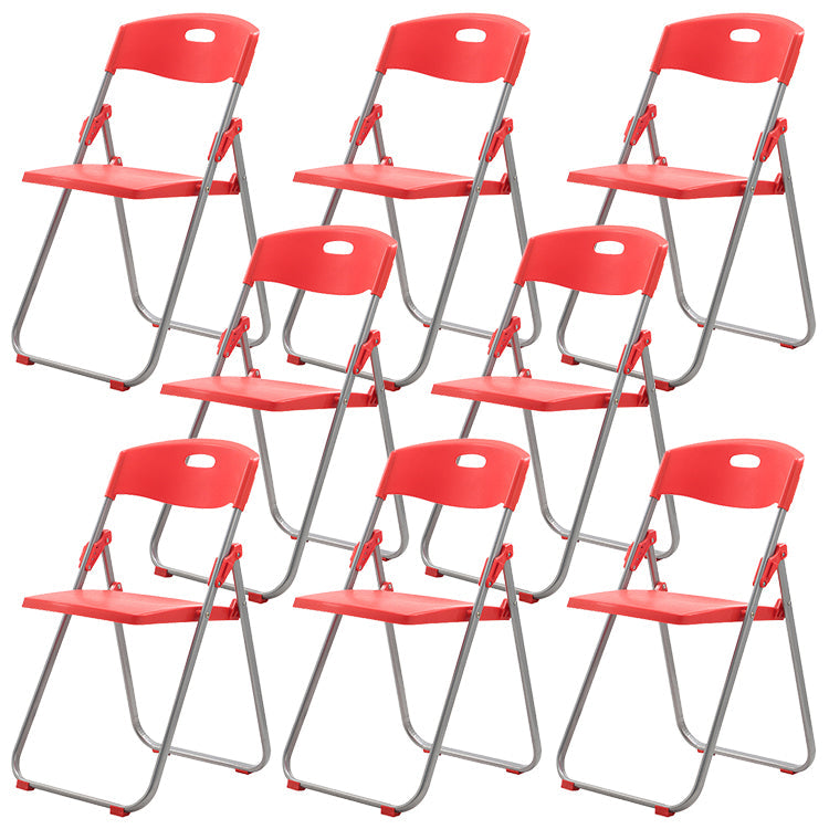 Sedia per ufficio imbottita in plastica senza bracciale moderna sedia da back office