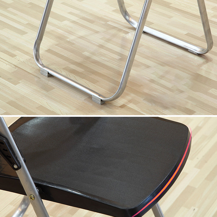 Sedia per ufficio imbottita in plastica senza bracciale moderna sedia da back office