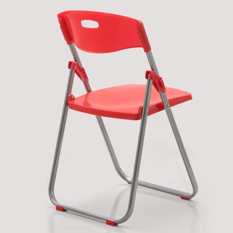 Sedia per ufficio imbottita in plastica senza bracciale moderna sedia da back office