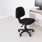 Modern Armless Upholstered Office Chair Slide Nylon Office Chair Black 1 Piece Clearhalo 'furn' 'furn_office_chair' 'Furniture' 'Office Chairs' 'Office Furniture' 'office_chair' 5839946