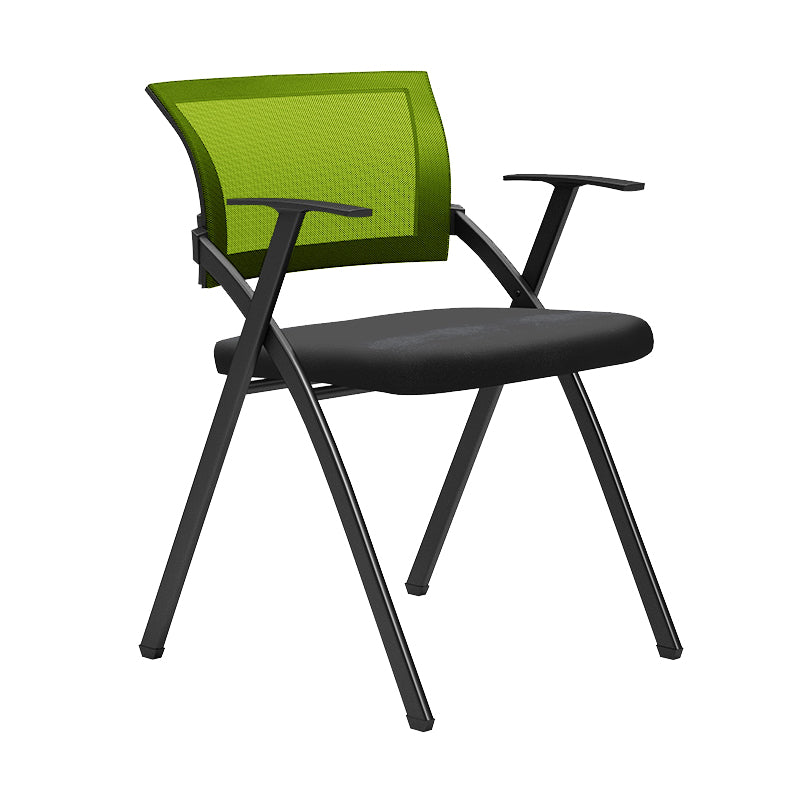 Black Frame Conference Chair No Distressing Fixed Arms Desk Chair Green Without Writing Pad 1 Piece Clearhalo 'furn' 'furn_office_chair' 'Furniture' 'Office Chairs' 'Office Furniture' 'office_chair' 5839971
