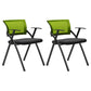 Black Frame Conference Chair No Distressing Fixed Arms Desk Chair Green Without Writing Pad 2 Piece Set Clearhalo 'furn' 'furn_office_chair' 'Furniture' 'Office Chairs' 'Office Furniture' 'office_chair' 5839973