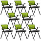 Black Frame Conference Chair No Distressing Fixed Arms Desk Chair Green Without Writing Pad 8 Piece Set Clearhalo 'furn' 'furn_office_chair' 'Furniture' 'Office Chairs' 'Office Furniture' 'office_chair' 5839980