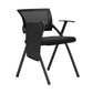 Black Frame Conference Chair No Distressing Fixed Arms Desk Chair Black With Writing Pad 1 Piece Clearhalo 'furn' 'furn_office_chair' 'Furniture' 'Office Chairs' 'Office Furniture' 'office_chair' 5839981