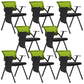 Black Frame Conference Chair No Distressing Fixed Arms Desk Chair Green With Writing Pad 8 Piece Set Clearhalo 'furn' 'furn_office_chair' 'Furniture' 'Office Chairs' 'Office Furniture' 'office_chair' 5839991