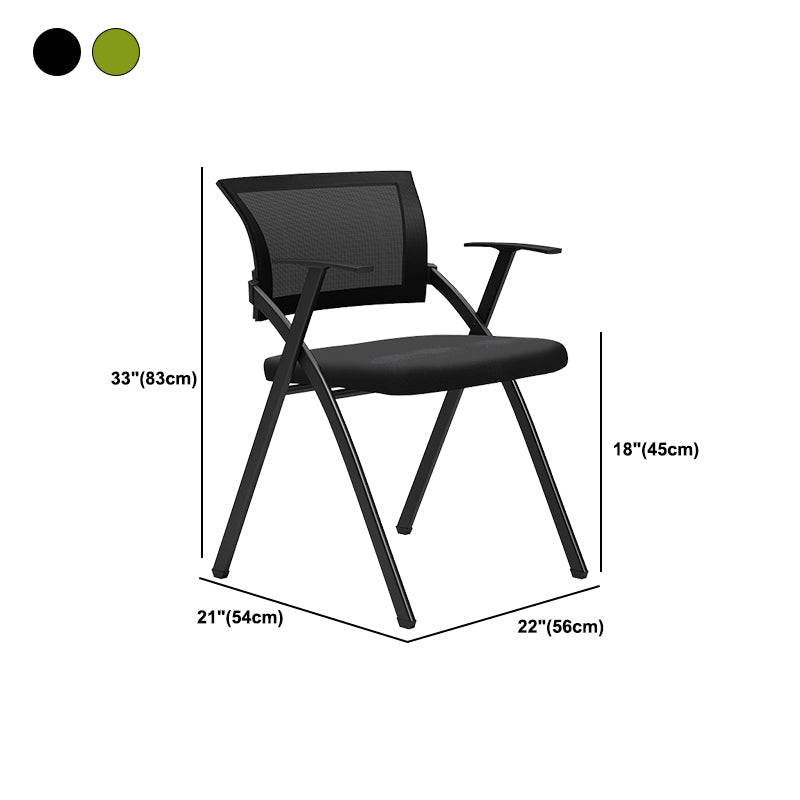 Black Frame Conference Chair No Distressing Fixed Arms Desk Chair Clearhalo 'furn' 'furn_office_chair' 'Furniture' 'Office Chairs' 'Office Furniture' 'office_chair' 5839993