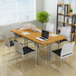 Chaise de bureau rembourrée sans bras moderne bas Back Back No Wheels Office Chair