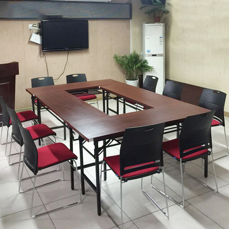 Chaise de bureau rembourrée sans bras moderne bas Back Back No Wheels Office Chair