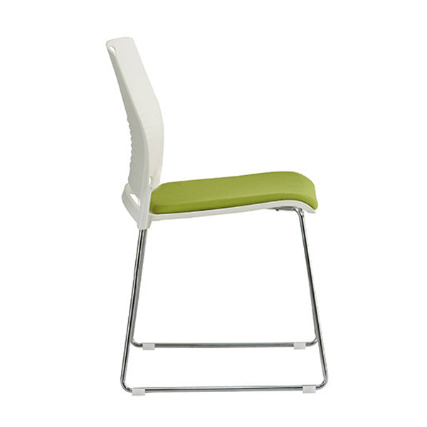 Chaise de bureau rembourrée sans bras moderne bas Back Back No Wheels Office Chair