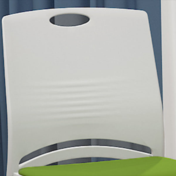 Chaise de bureau rembourrée sans bras moderne bas Back Back No Wheels Office Chair