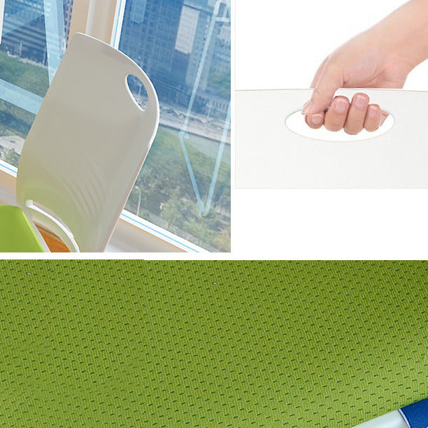 Chaise de bureau rembourrée sans bras moderne bas Back Back No Wheels Office Chair