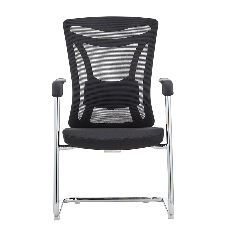 Chaise contemporaine en maille à dossier haut avec support lombaire réglable