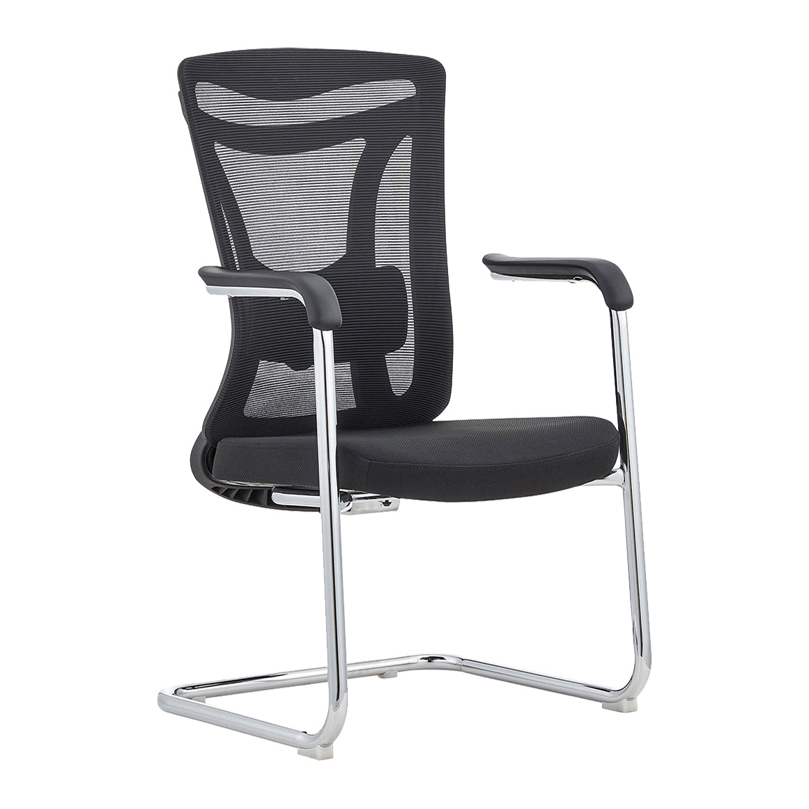 Chaise contemporaine en maille à dossier haut avec support lombaire réglable