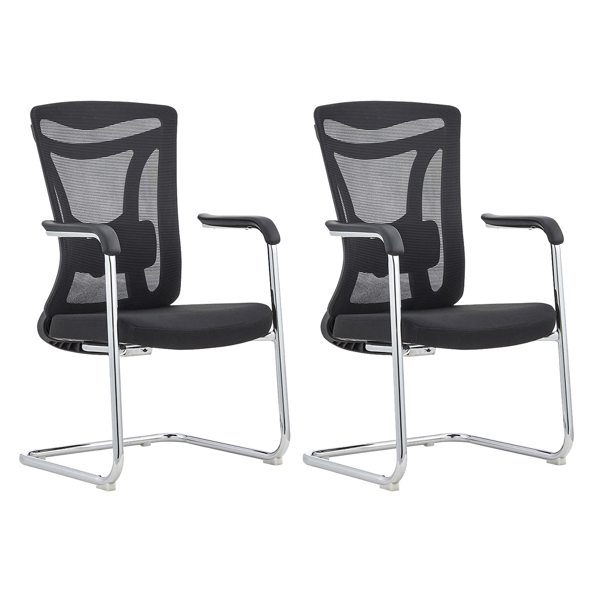 Chaise contemporaine en maille à dossier haut avec support lombaire réglable