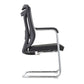 Chaise contemporaine en maille à dossier haut avec support lombaire réglable