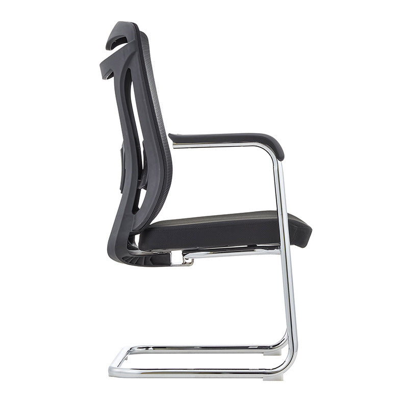 Chaise contemporaine en maille à dossier haut avec support lombaire réglable