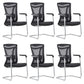 Chaise contemporaine en maille à dossier haut avec support lombaire réglable