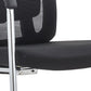 Chaise contemporaine en maille à dossier haut avec support lombaire réglable