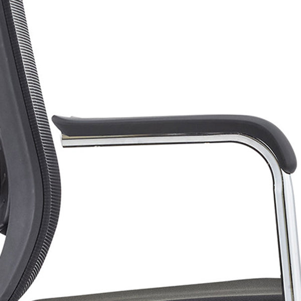 Chaise contemporaine en maille à dossier haut avec support lombaire réglable