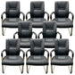 Faux Leather and Chrome Frame Office High Back Computer Chair Matte Black 8 Piece Set Clearhalo 'furn' 'furn_office_chair' 'Furniture' 'Office Chairs' 'Office Furniture' 'office_chair' 5840215