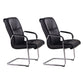 Faux Leather and Chrome Frame Office High Back Computer Chair Black 2 Piece Set Clearhalo 'furn' 'furn_office_chair' 'Furniture' 'Office Chairs' 'Office Furniture' 'office_chair' 5840219