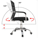 Modern Arms Included Chair with Wheels Mid-Back Mesh Desk Chair Clearhalo 'furn' 'furn_office_chair' 'Furniture' 'Office Chairs' 'Office Furniture' 'office_chair' 5840278