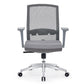 Silla de escritorio moderna con brazos fijos y ruedas Silla de oficina con respaldo medio