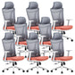 Modern Adjustable Arms Chair with Wheels Mesh-back Task Chair 8 Piece Set Clearhalo 'furn' 'furn_office_chair' 'Furniture' 'Office Chairs' 'Office Furniture' 'office_chair' 5840337