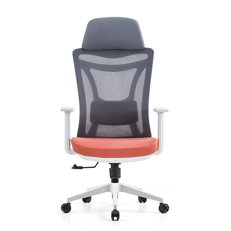 Modern Adjustable Arms Chair with Wheels Mesh-back Task Chair Clearhalo 'furn' 'furn_office_chair' 'Furniture' 'Office Chairs' 'Office Furniture' 'office_chair' 5840338
