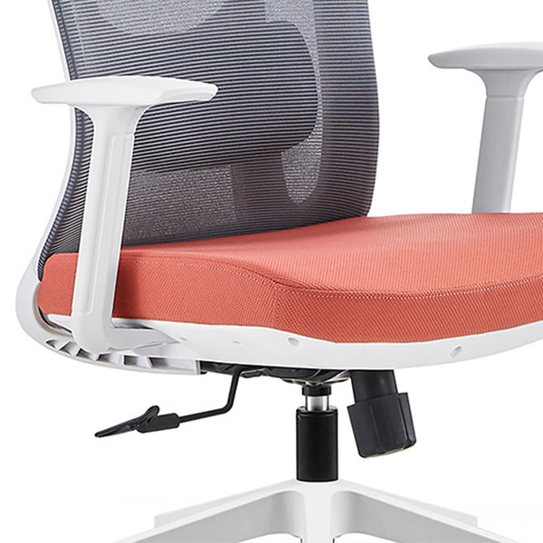 Modern Adjustable Arms Chair with Wheels Mesh-back Task Chair Clearhalo 'furn' 'furn_office_chair' 'Furniture' 'Office Chairs' 'Office Furniture' 'office_chair' 5840339