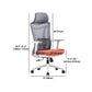Modern Adjustable Arms Chair with Wheels Mesh-back Task Chair Clearhalo 'furn' 'furn_office_chair' 'Furniture' 'Office Chairs' 'Office Furniture' 'office_chair' 5840343