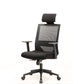 Modern Fixed Arms Chair with Wheels Mid-back Task Chair Mesh Desk Chair Clearhalo 'furn' 'furn_office_chair' 'Furniture' 'Office Chairs' 'Office Furniture' 'office_chair' 5840344