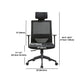 Modern Fixed Arms Chair with Wheels Mid-back Task Chair Mesh Desk Chair Clearhalo 'furn' 'furn_office_chair' 'Furniture' 'Office Chairs' 'Office Furniture' 'office_chair' 5840365
