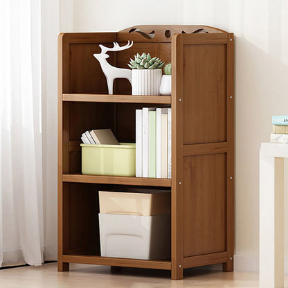 9.84" Wide Modern Wooden Shelf Bookcase Matte Finish Etagere Bookshelf