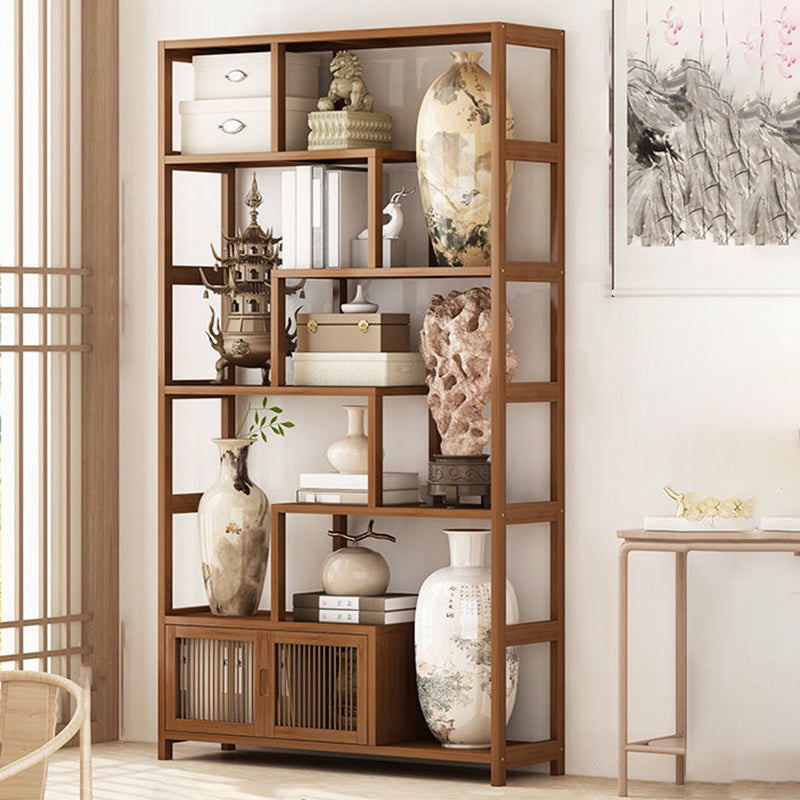 9.84" Wide Modern Wooden Shelf Bookcase Matte Finish Etagere Bookshelf