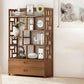 9.84" Wide Modern Wooden Shelf Bookcase Matte Finish Etagere Bookshelf