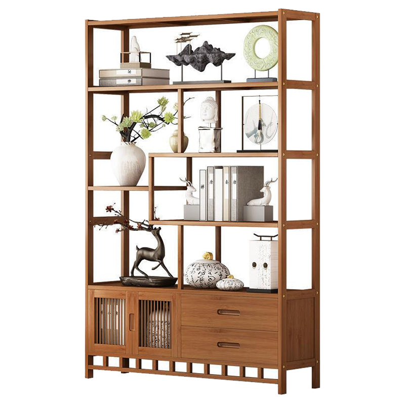 9.84" Wide Modern Wooden Shelf Bookcase Matte Finish Etagere Bookshelf