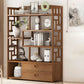 9.84" Wide Modern Wooden Shelf Bookcase Matte Finish Etagere Bookshelf