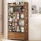 9.84" Wide Modern Wooden Shelf Bookcase Matte Finish Etagere Bookshelf