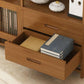 9.84" Wide Modern Wooden Shelf Bookcase Matte Finish Etagere Bookshelf