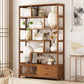 9.84" Wide Modern Wooden Shelf Bookcase Matte Finish Etagere Bookshelf
