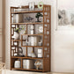 9.84" Wide Modern Wooden Shelf Bookcase Matte Finish Etagere Bookshelf